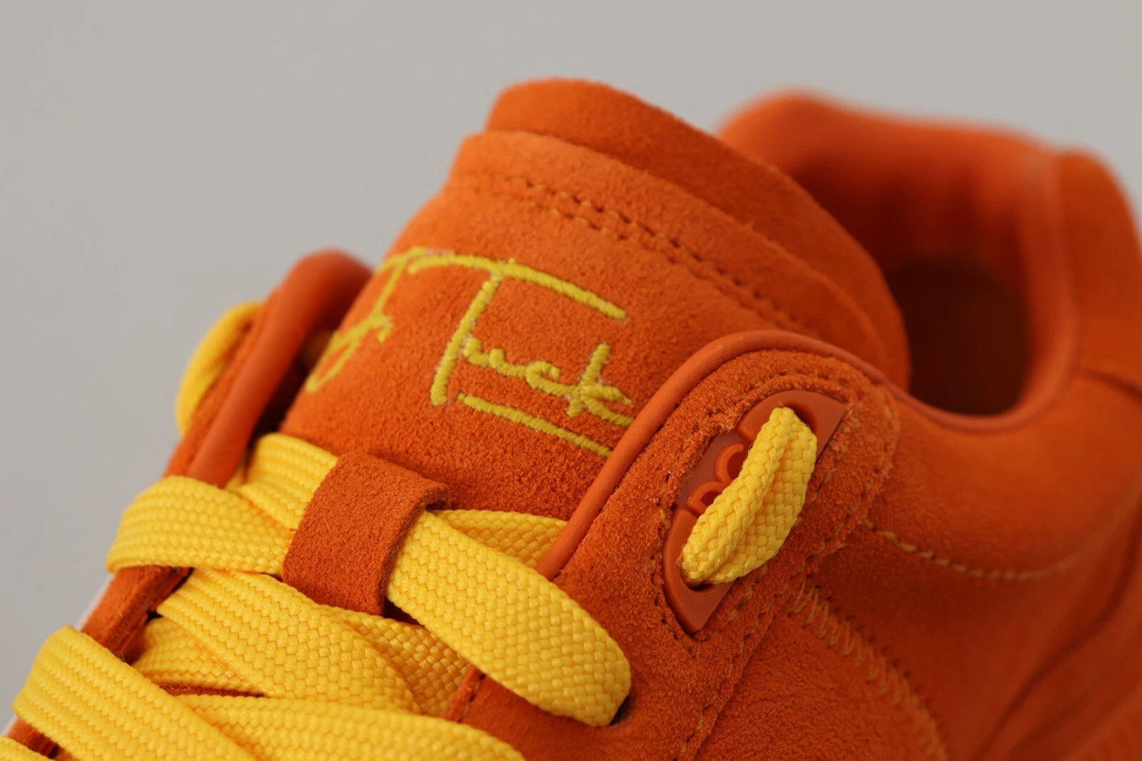 Orange Leather P.j. Tucker Men Sneakers Shoes