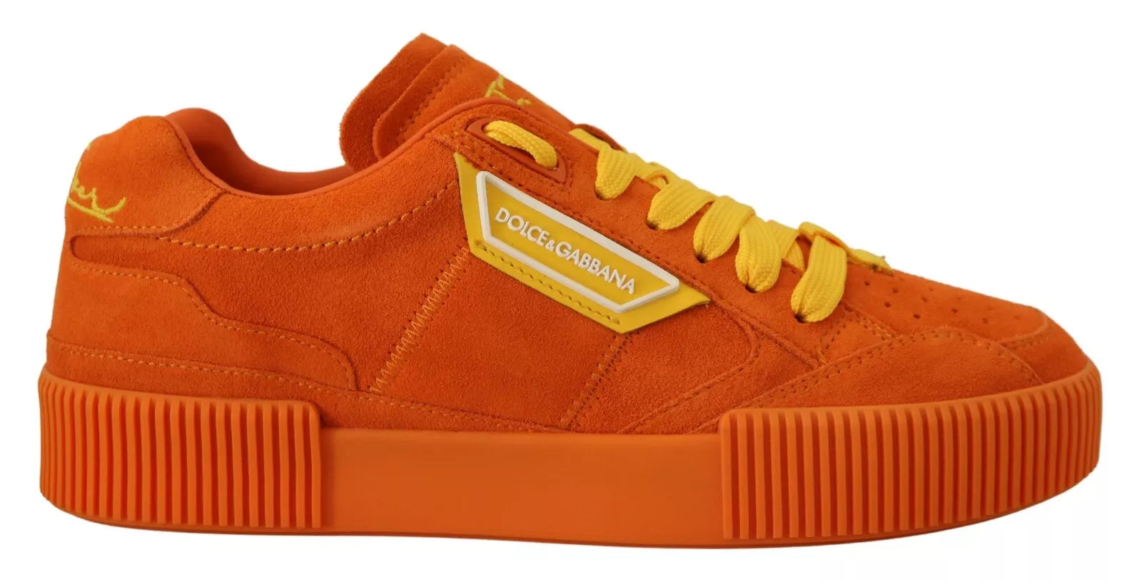 Orange Leather P.j. Tucker Men Sneakers Shoes