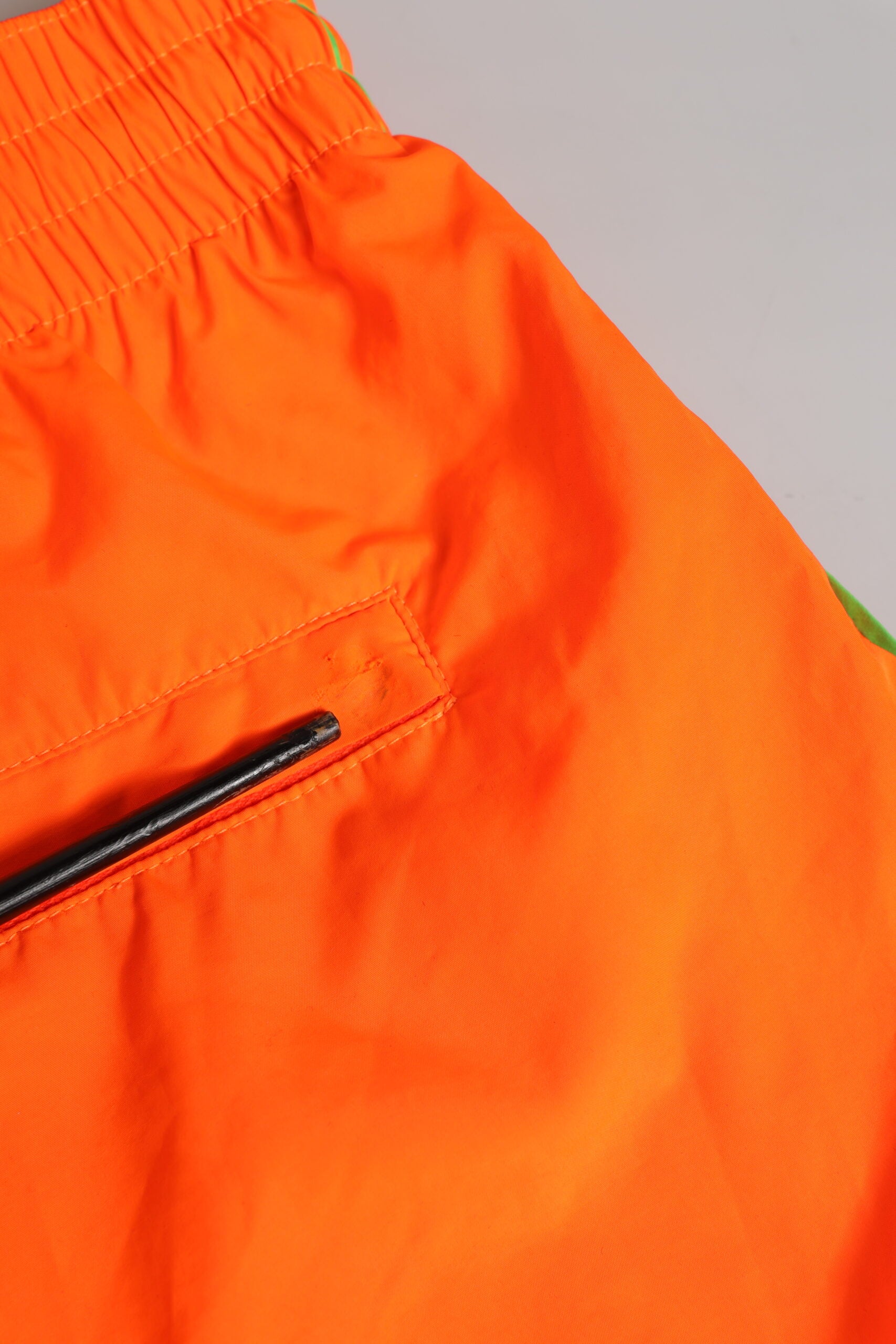 Orange Polyester Beachwear Men Shorts Swimwear