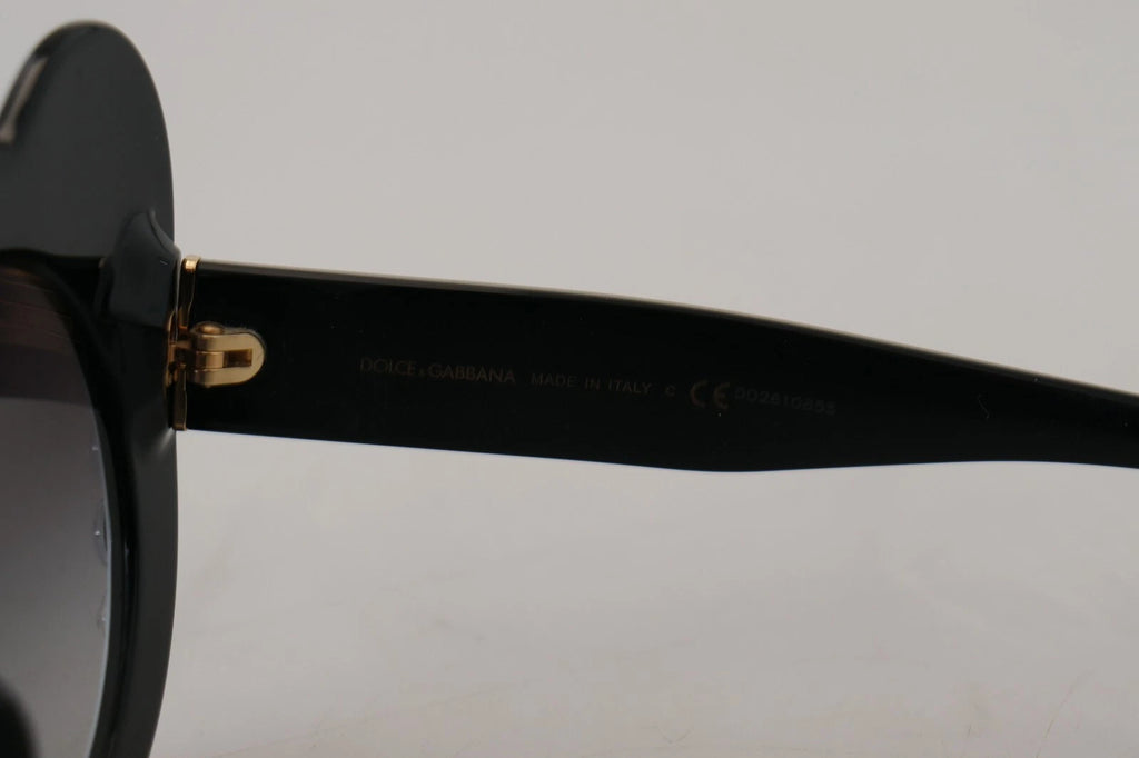 DG4325BM White Black Acetate Crystal Shades Sunglasses