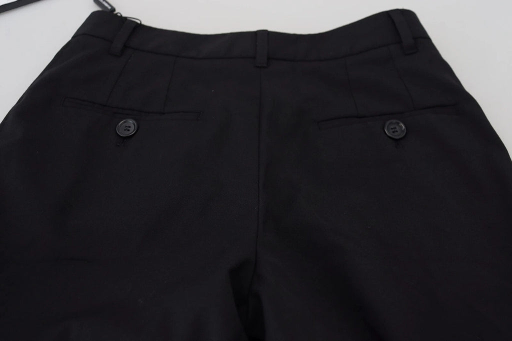 Black High Waist Skinny Trouser STAFF Pants