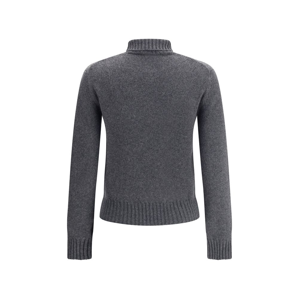 Ami Paris Gray Cashmere Turtleneck