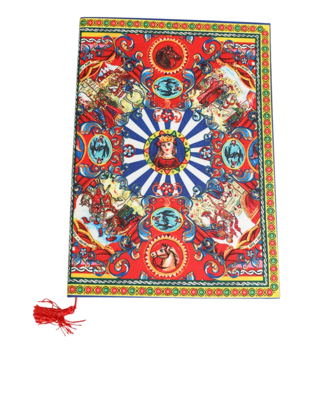 Multicolor Sicilian Carretto Print Journal  Notebook
