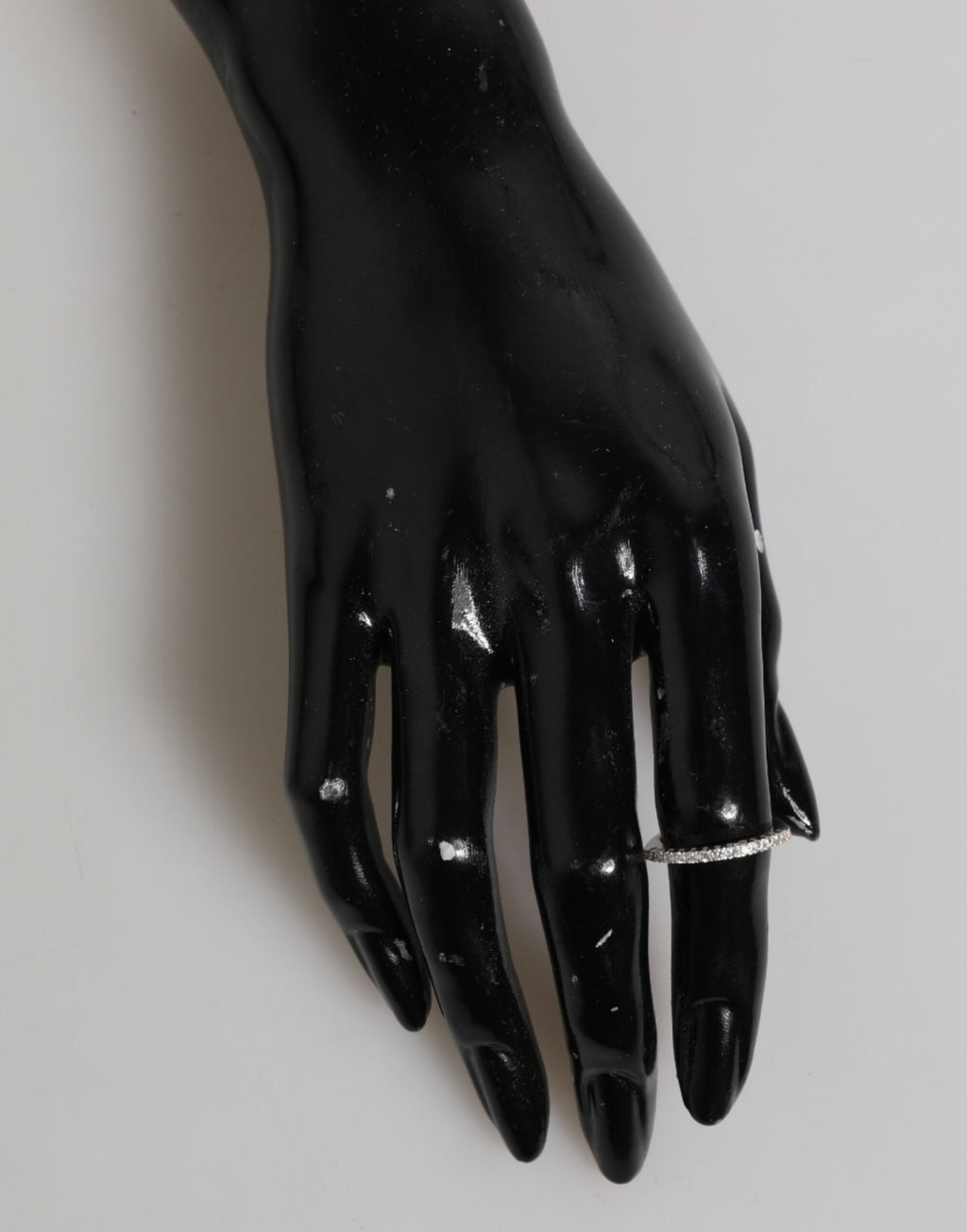 Sterling Silver 925 Band Pave CZ Crystal Eternity Ring