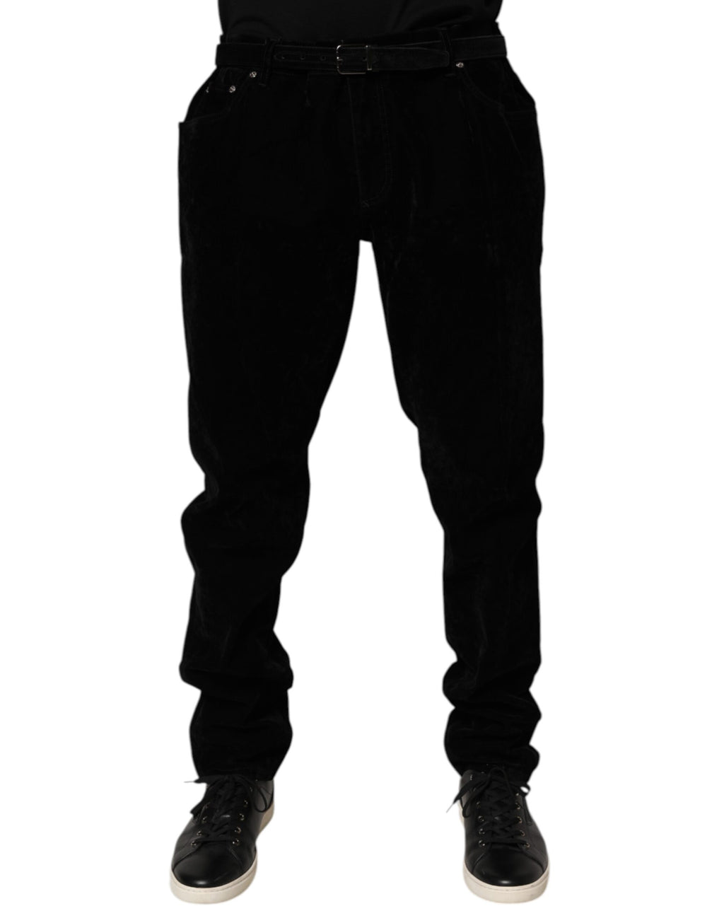 Black Cotton Slim Fit Denim Trouser Jeans