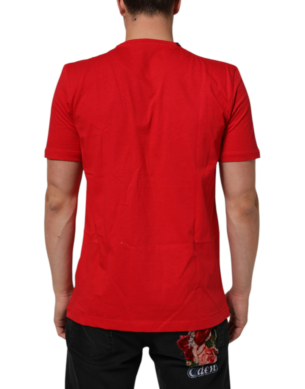 Red Goodluck 2023 Cotton Crew Neck T-shirt