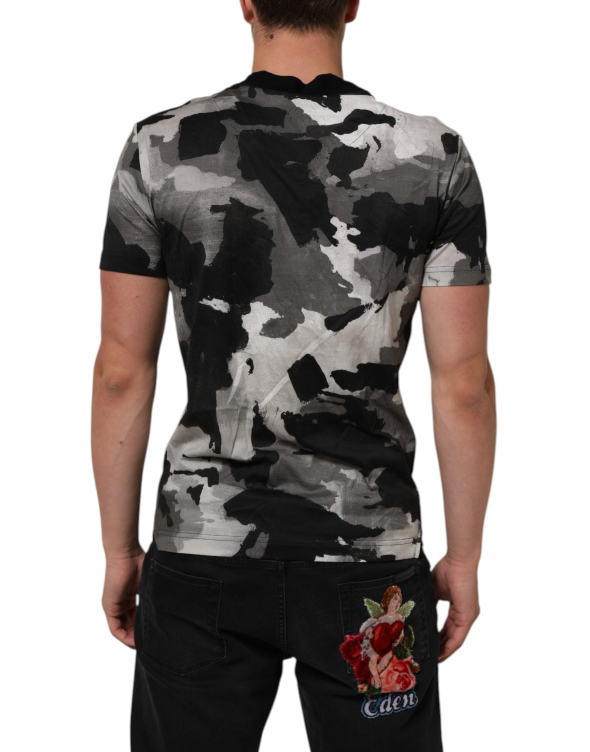 Multicolor Camouflage Men Short Sleeves T-shirt