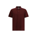 Alexander McQueen Bordeaux Cotton Polo Shirt
