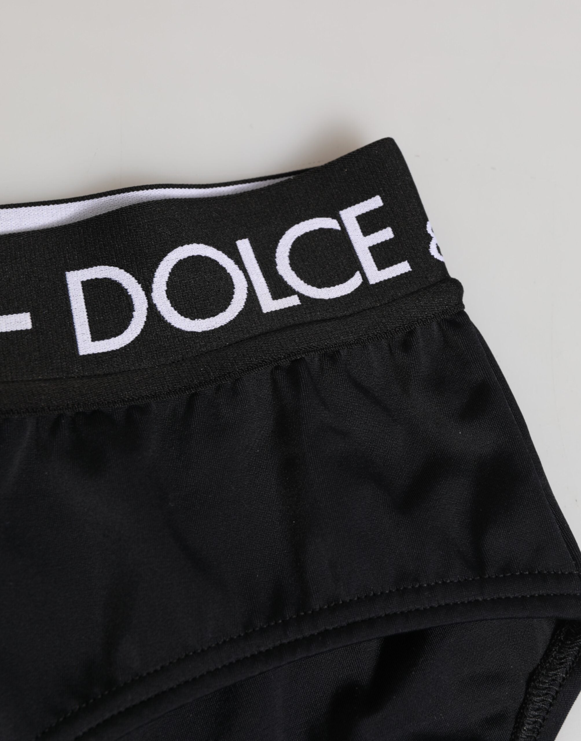 Black Nylon Logo Waistband Shorts Underwear