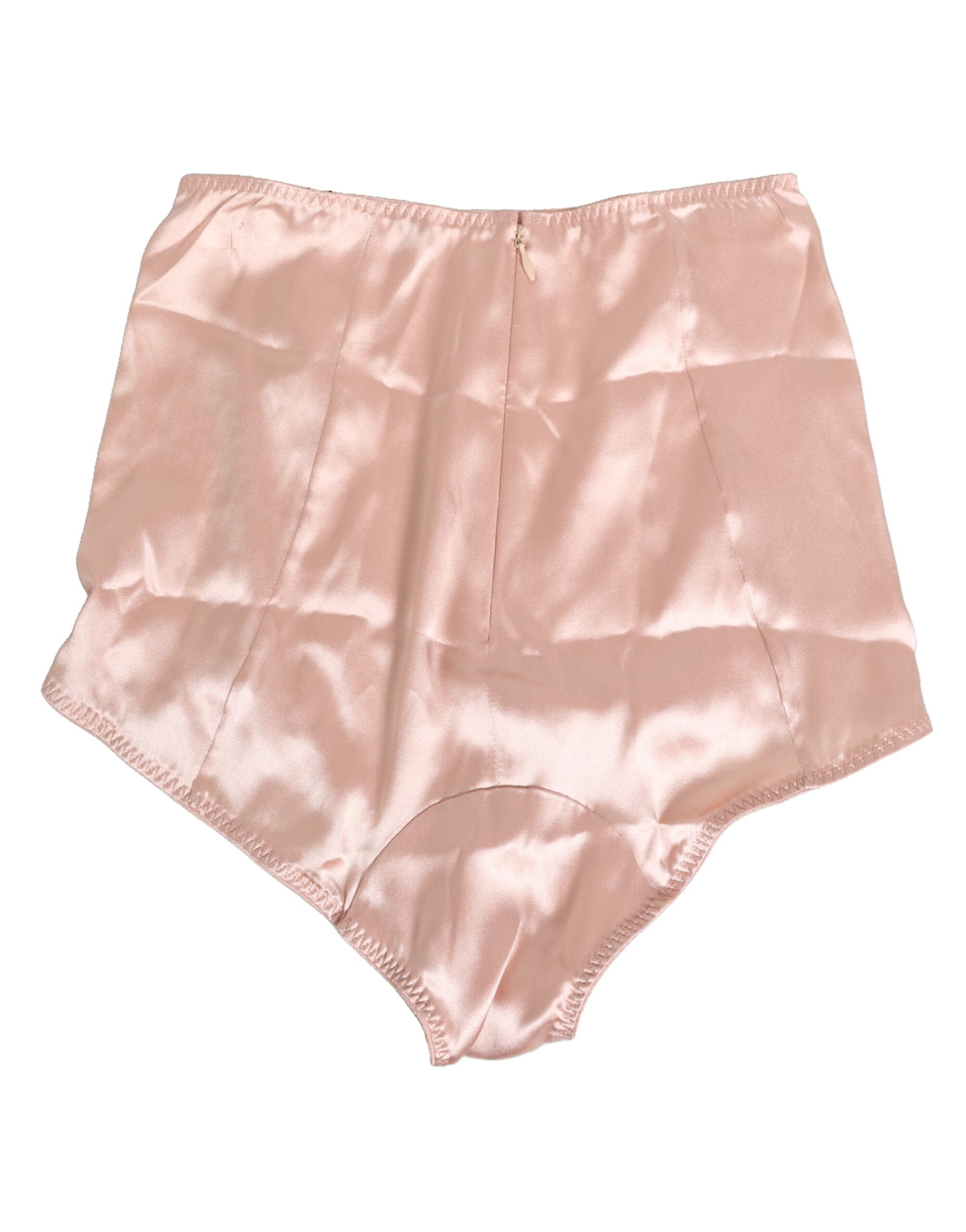 Pink Acetate High Waist Shorts Panty Underwear