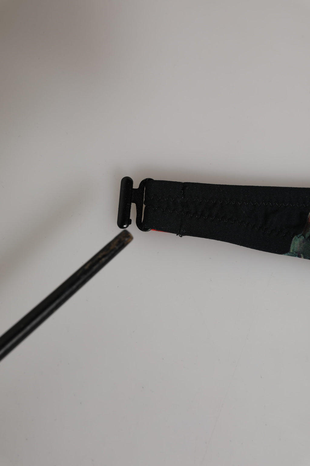 Black Floral Nylon Padded Balconnet Bra Underwear