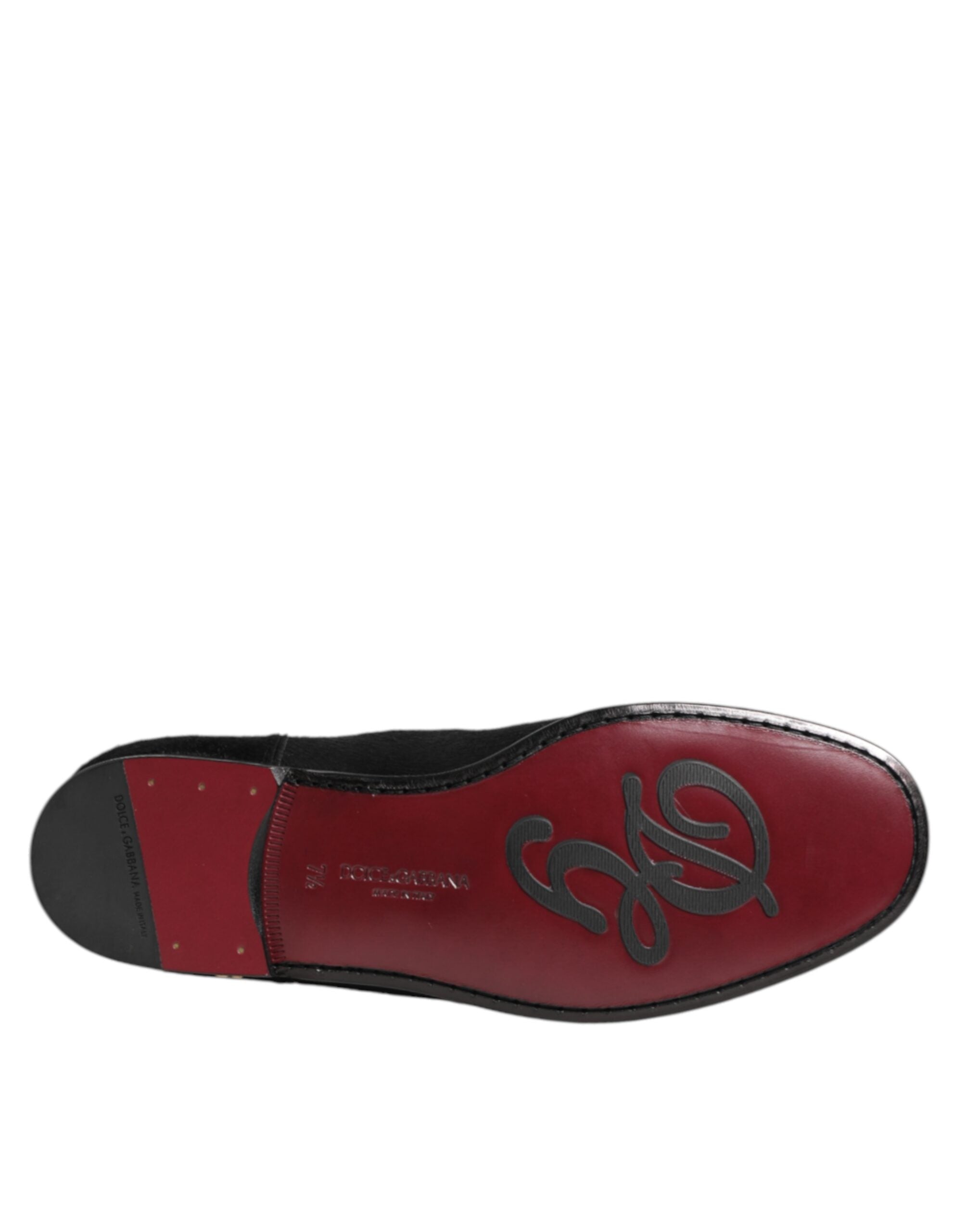 Black Leather Fur Men CHELSEA Boots Shoes