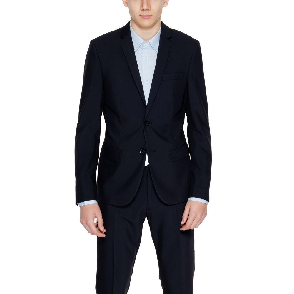 Black Polyester Blazer