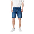 Antony Morato Blue Cotton Bermuda Shorts