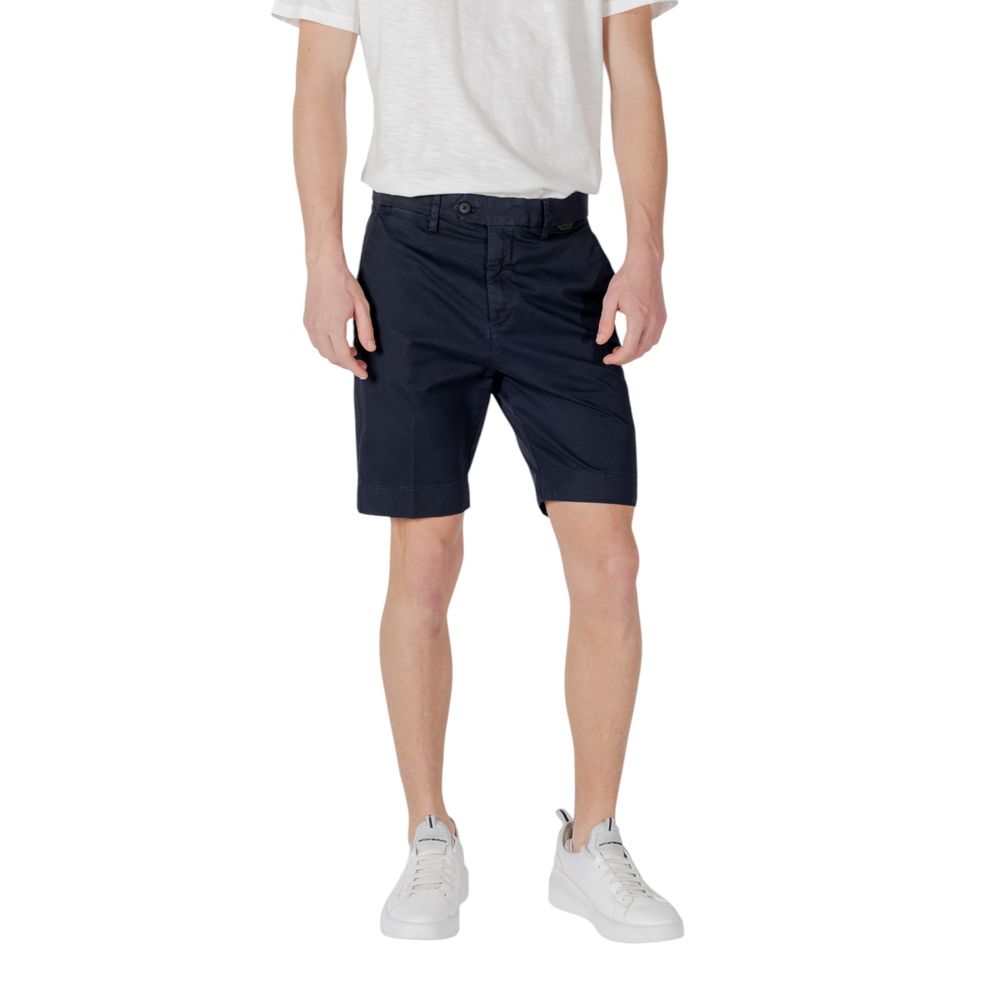 Blue Cotton Bermuda Shorts