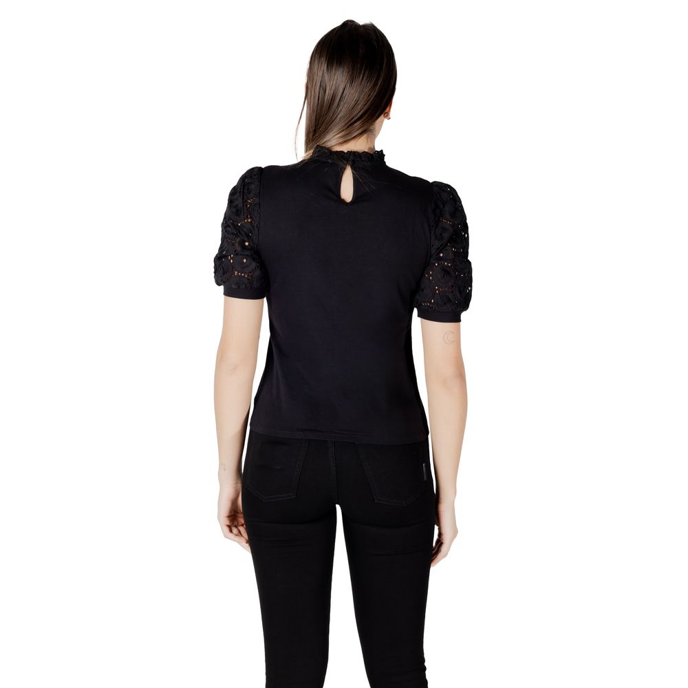 Morgan De Toi Black Cotton T-Shirt