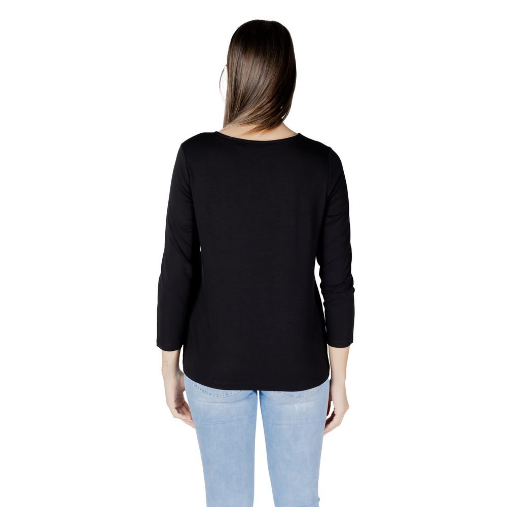 Black Viscose Long Sleeve
