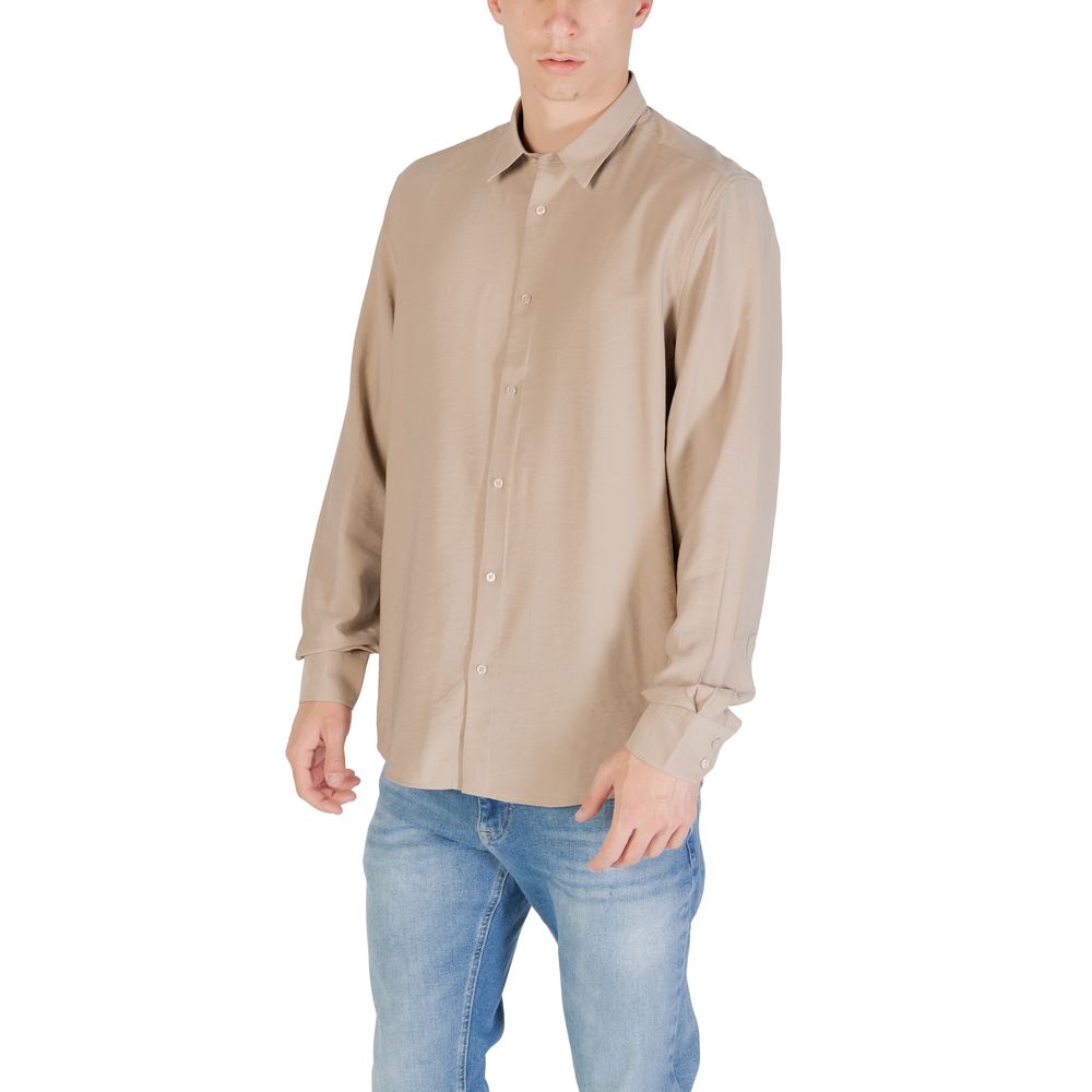 Beige Viscose Shirt