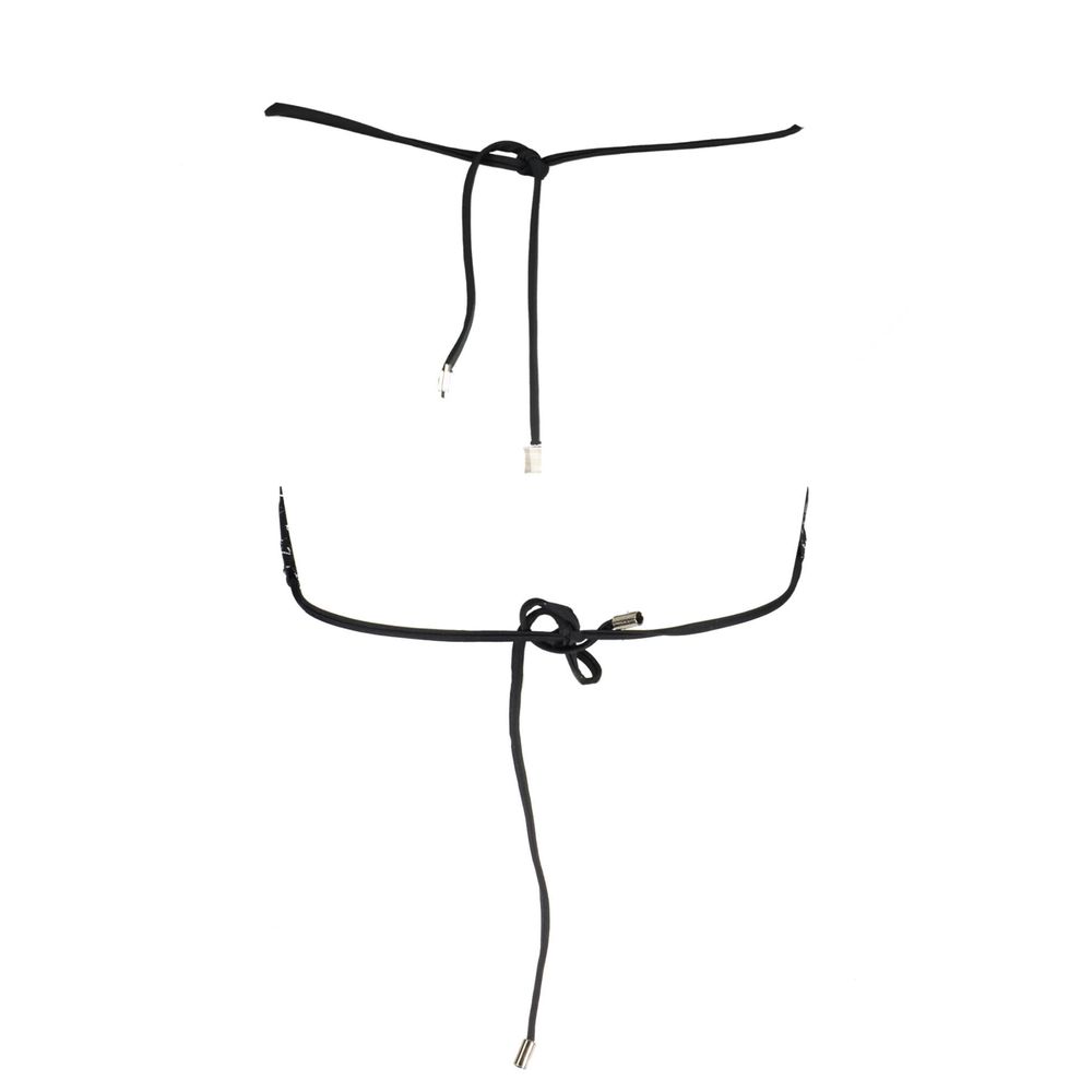 Black Elastane Swimwear