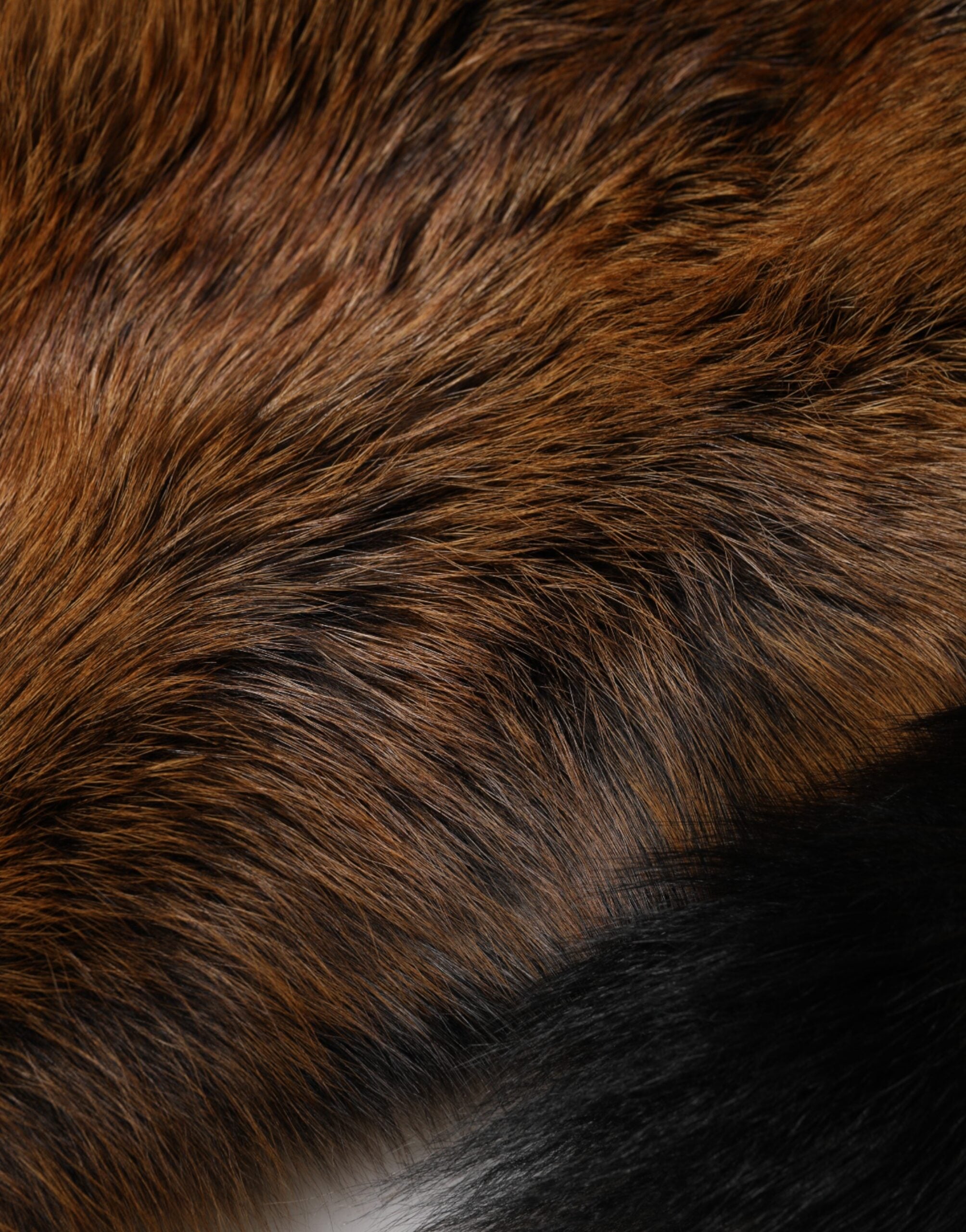 Brown Red Fox Fur Neck Cashmere Warmer Scarf