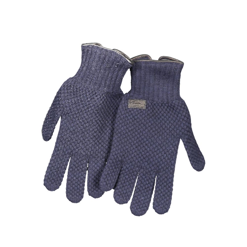 Harmont & Blaine Blue Wool Men's Glove