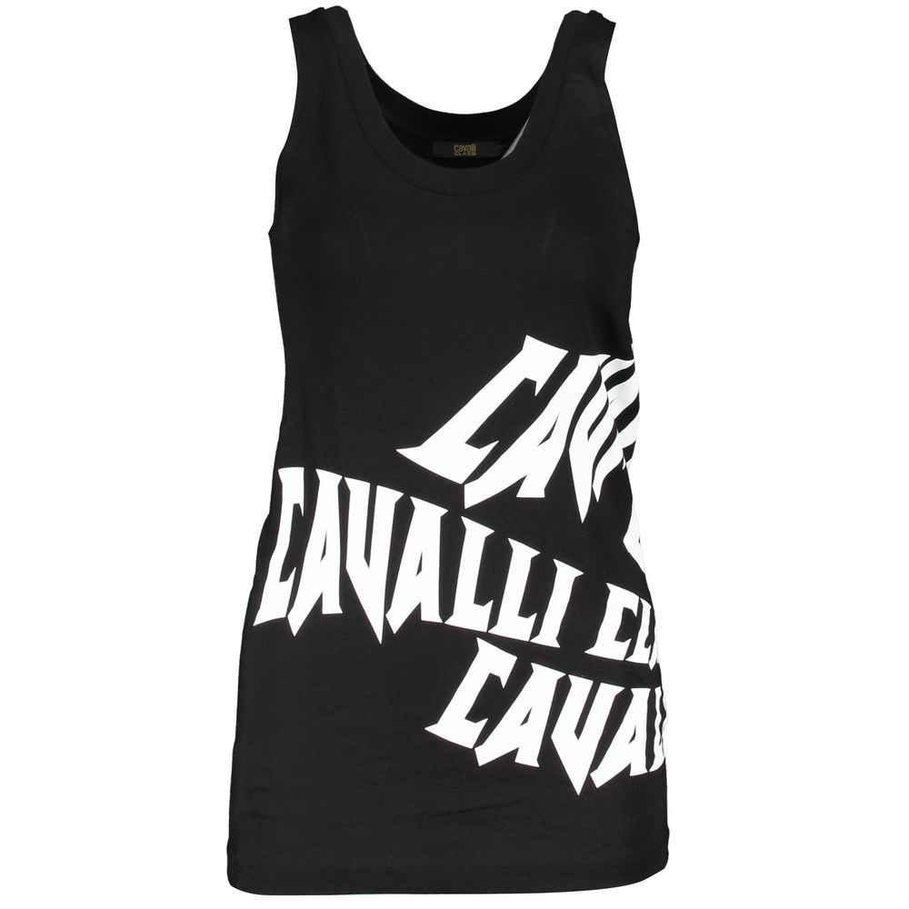 Cavalli Class Black Cotton Women's Tank Top
