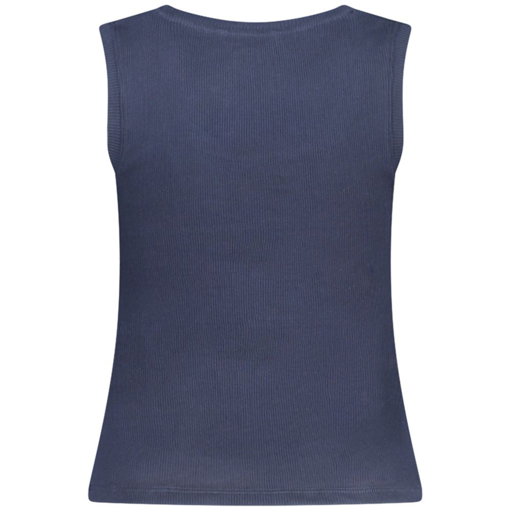 Blue Cotton Tank Top