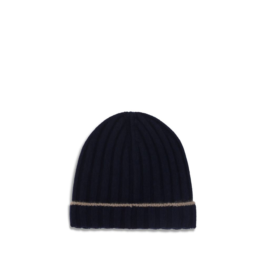 Brunello Cucinelli Blue Cashmere Beanie