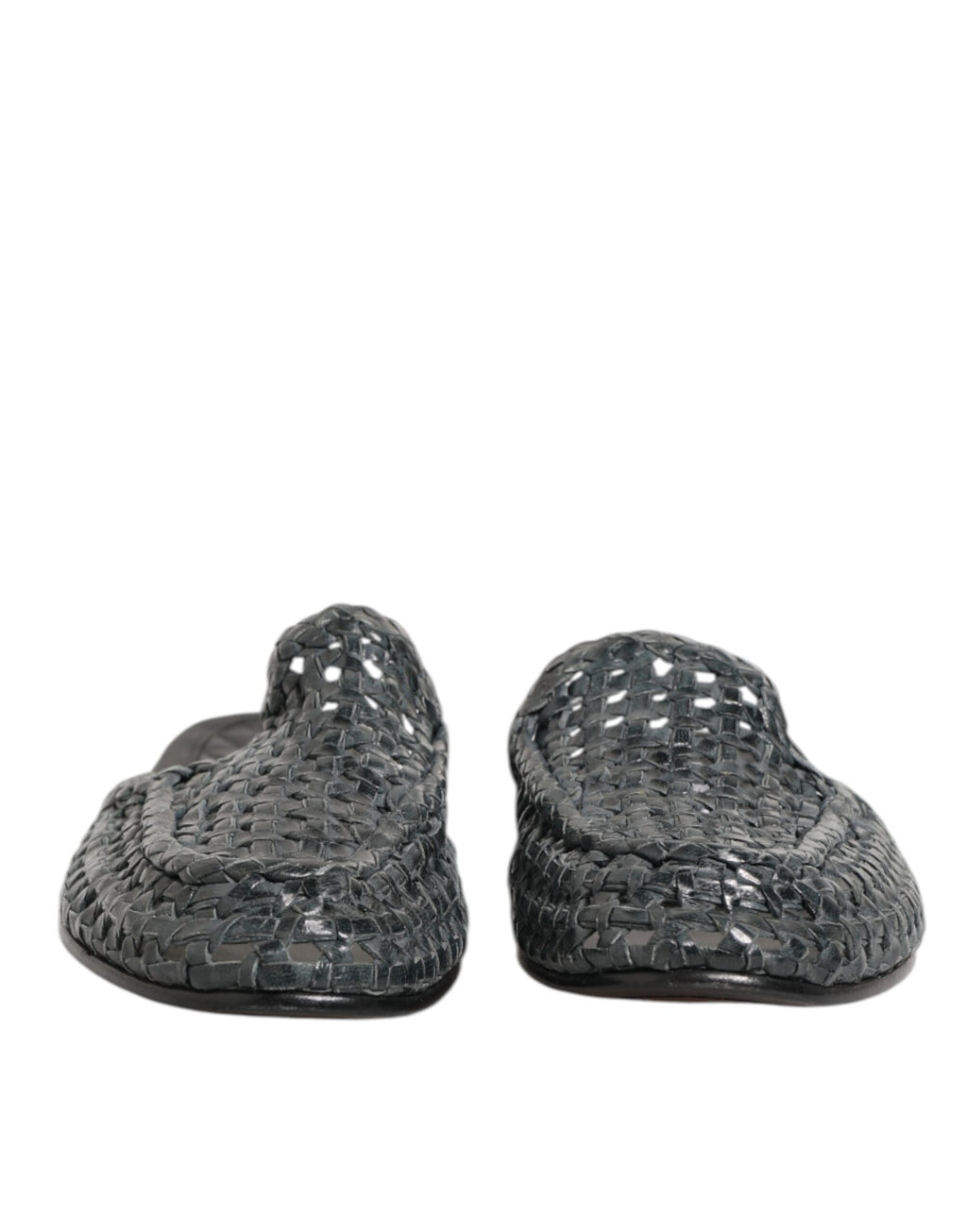 Blue Woven Slides MULES Men Sandals Shoes