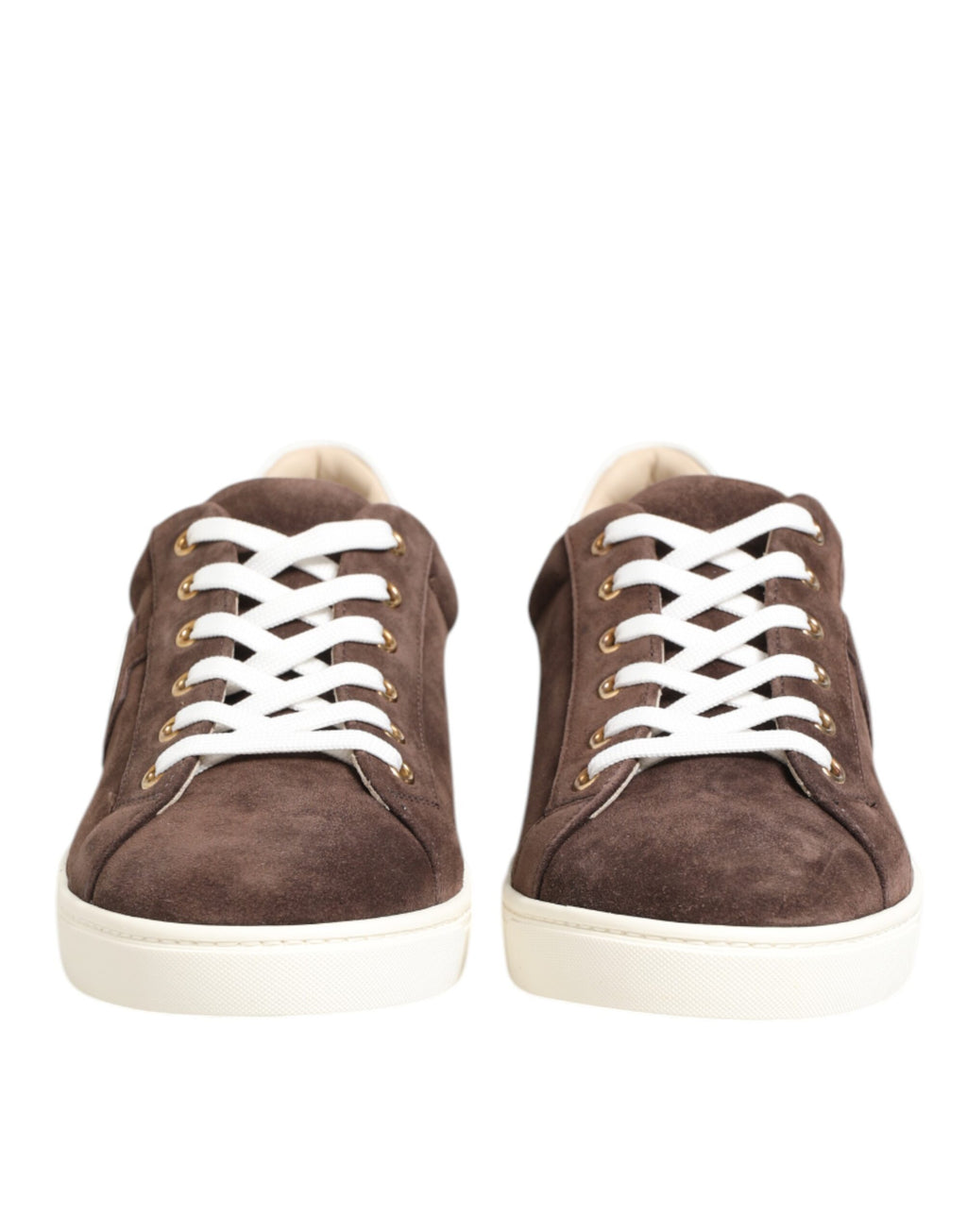 Brown Suede Leather Low Top Men Sneakers Shoes