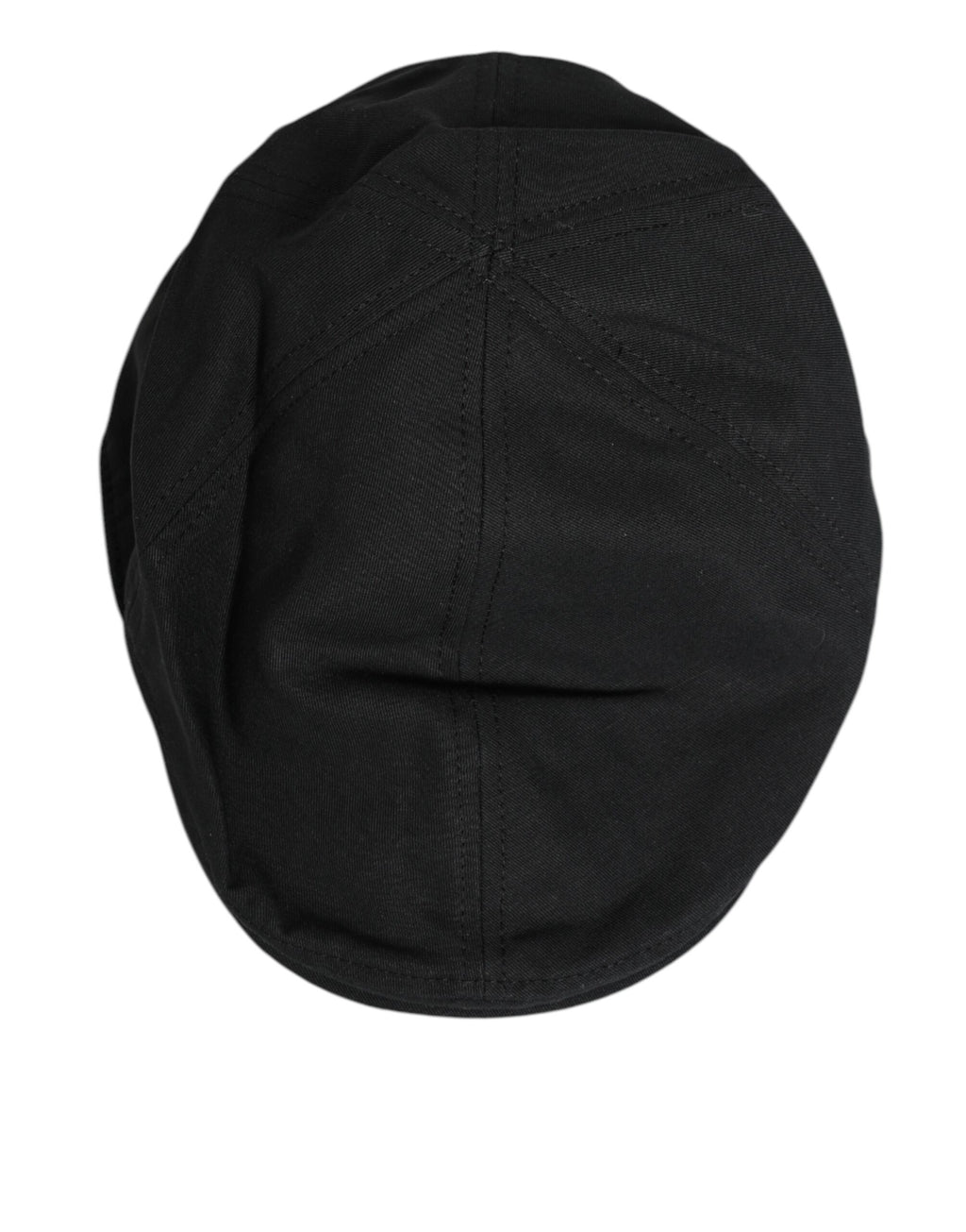 Black Cotton Blend Newsboy Men Cloth Cap Hat