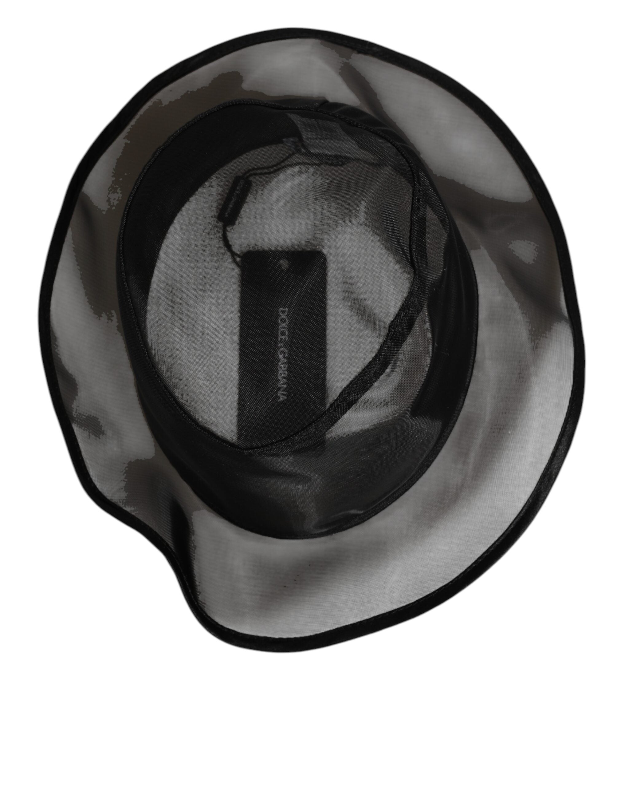 Black Silk Mesh Bucket Men Fisherman Cap Hat