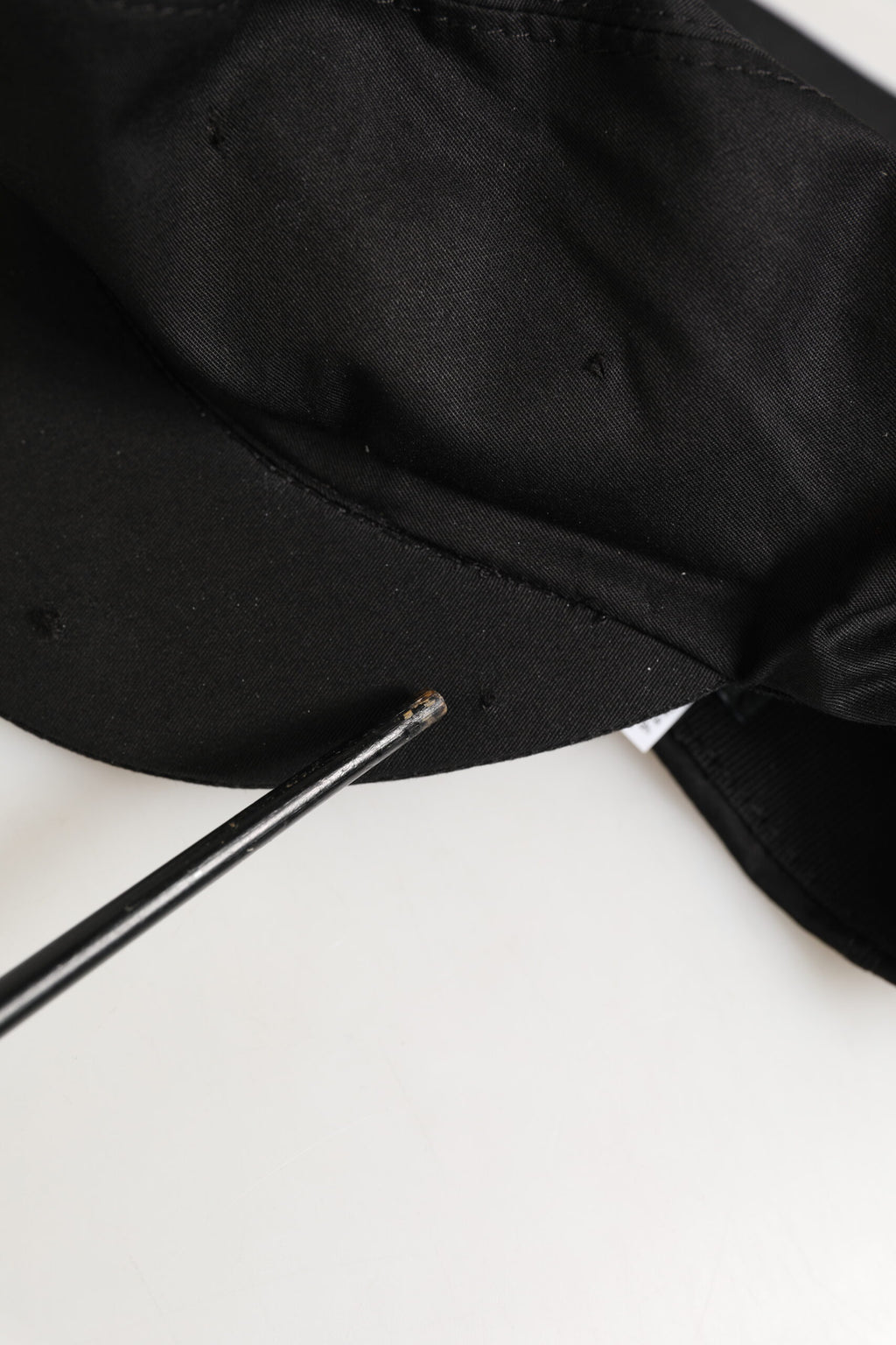 Black Cotton Stretch Newsboy Cloth Capello Hat