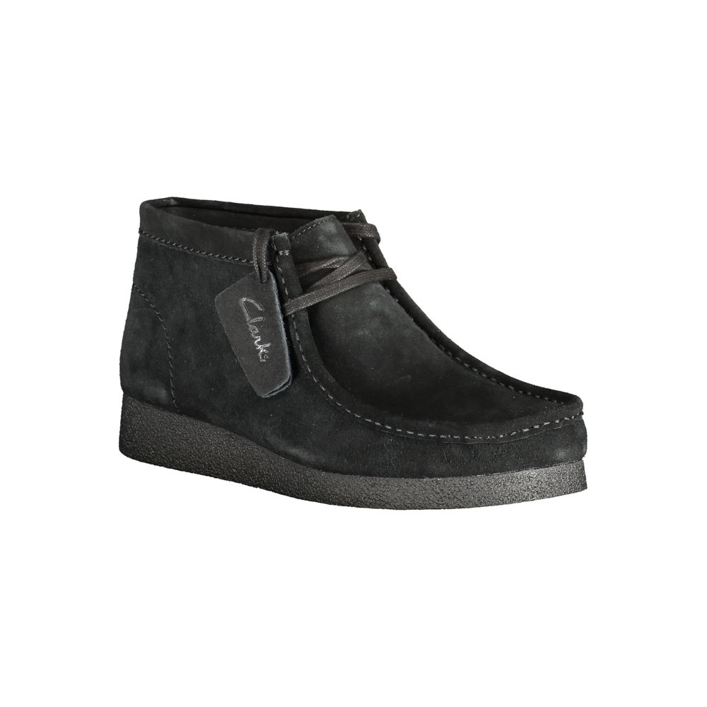 Clarks Black Leather Men Sneaker