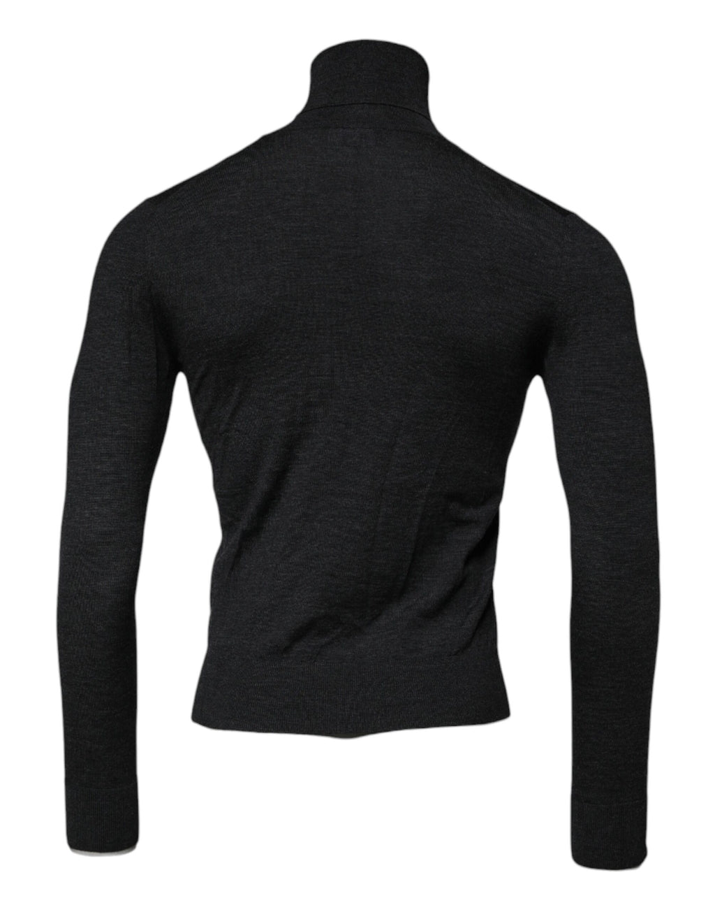Black Wool Turtle Neck Men Pullover Sweater