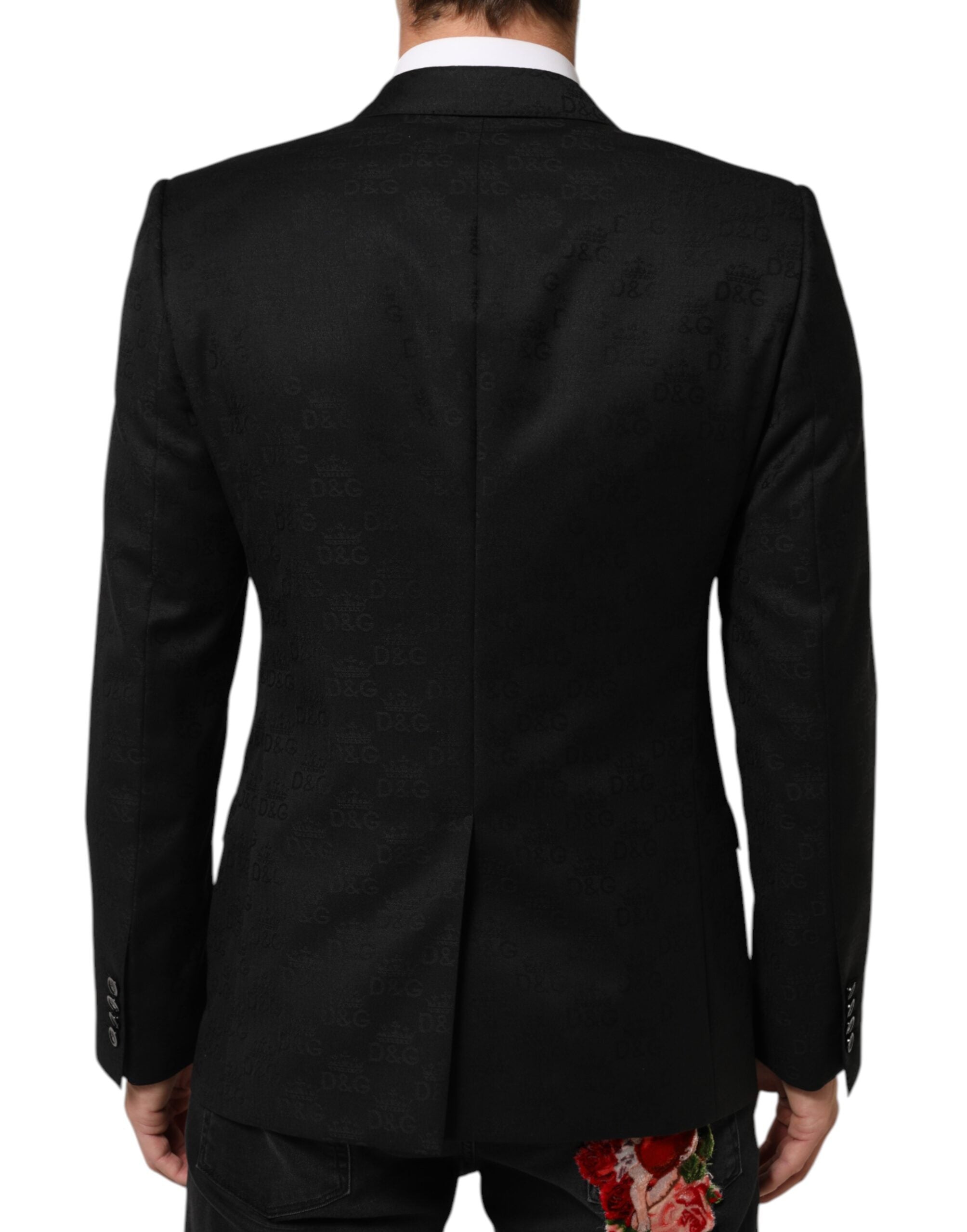 Black MARTINI 2 Buttons Suit Jacket Blazer