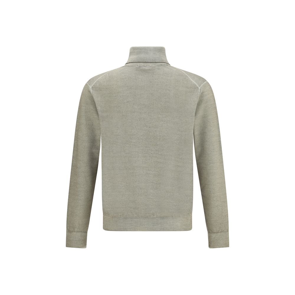 Cruciani Green Wool Turtleneck