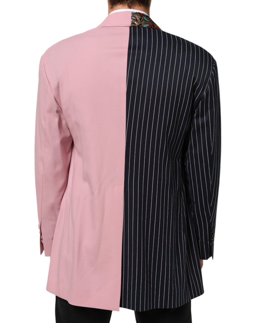 Multicolor Patchwork Single Breasted Jacket Blazer