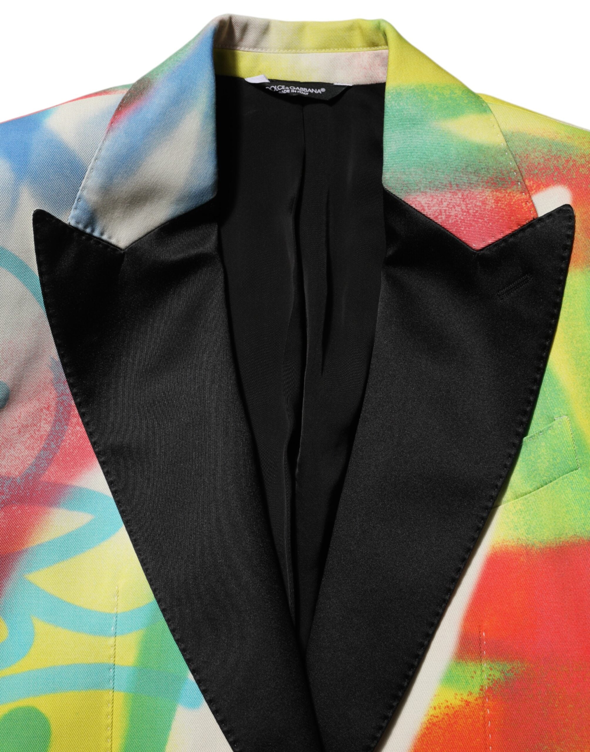 Multicolor Graffiti SICILIA 1 Button Men Suit Blazer