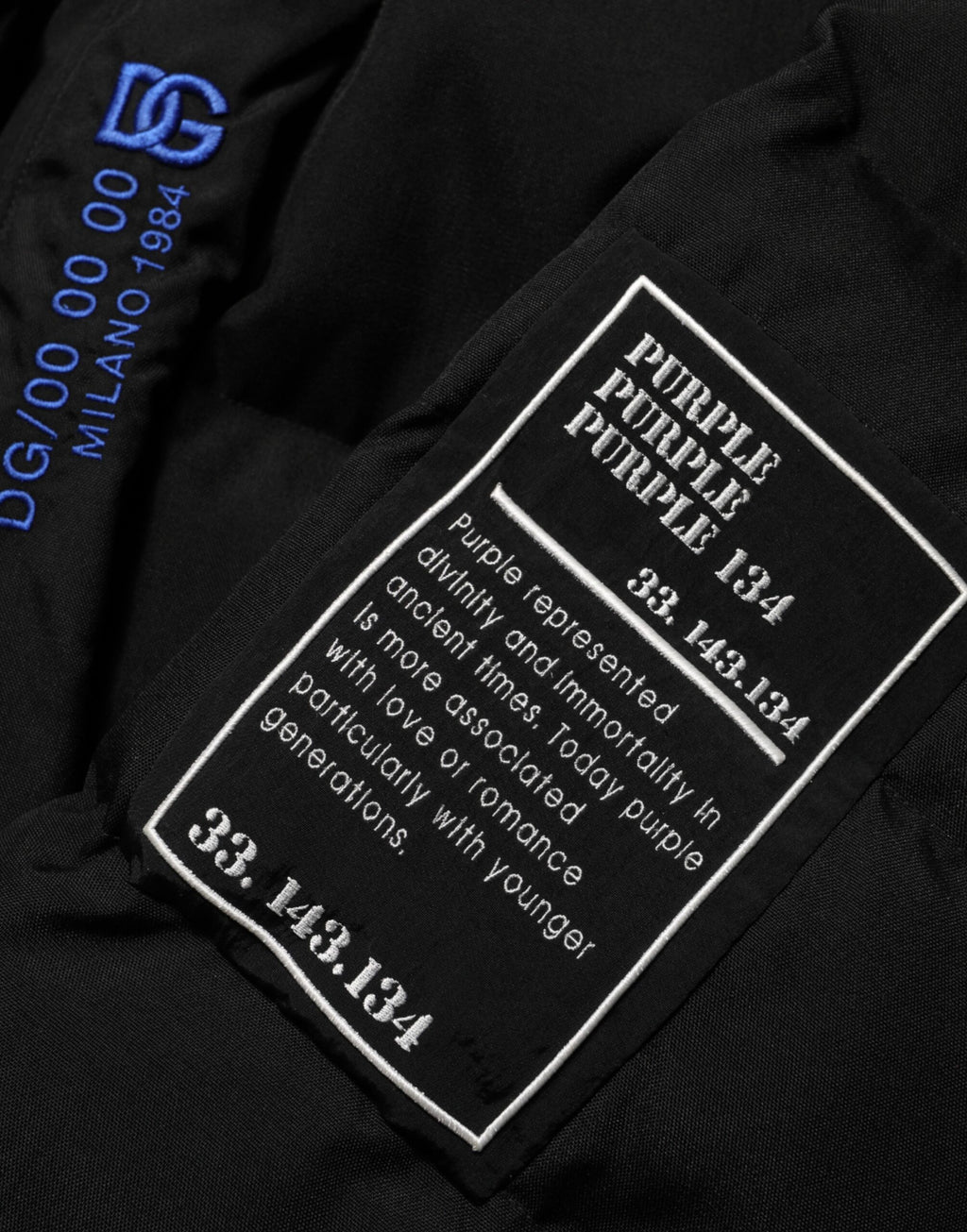 Black Nylon Puffer Men Full Zip Jacket