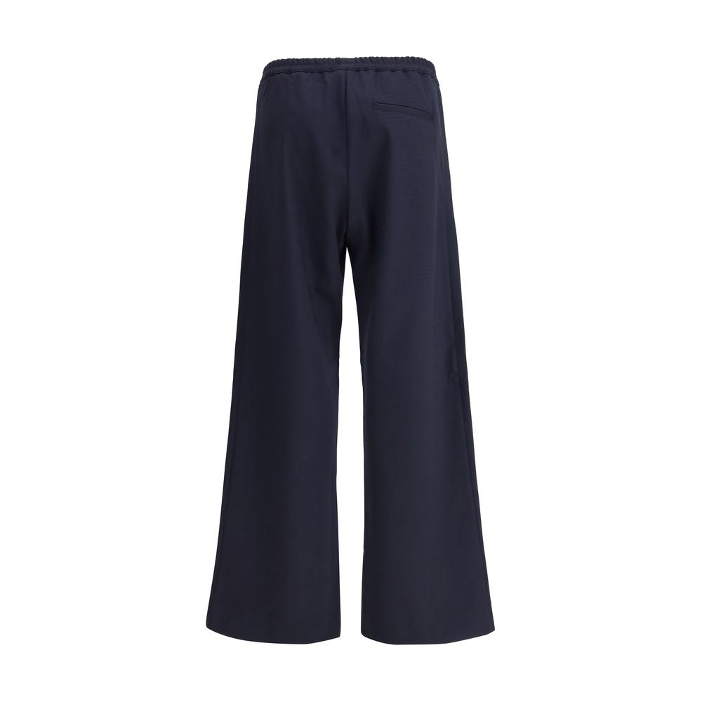 Cruna Blue Cotton Casual Pants