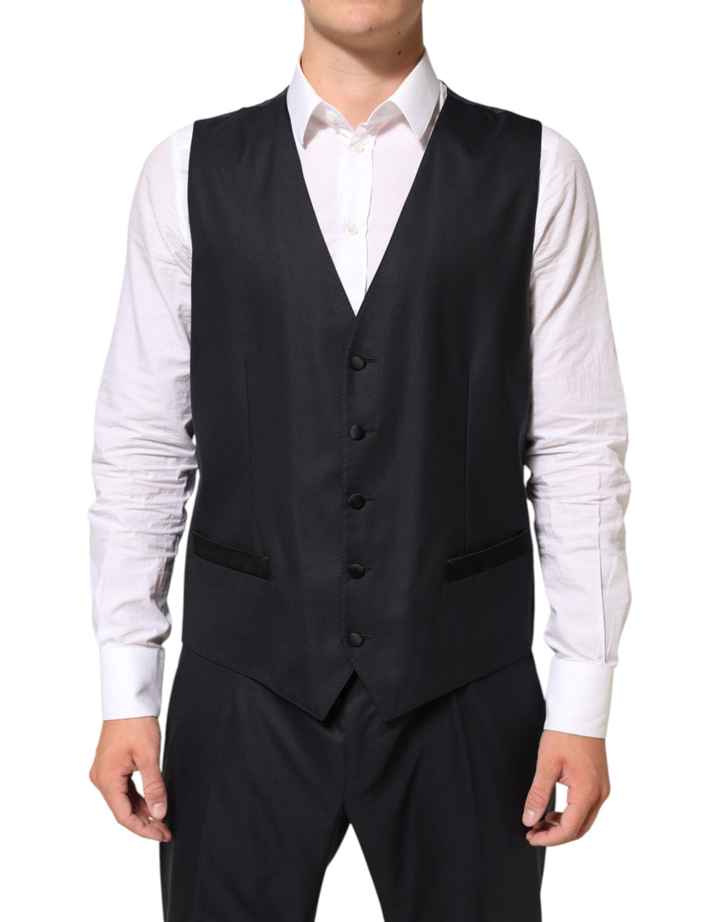 Black MARTINI 2 Buttons Suit 3 Piece Suit