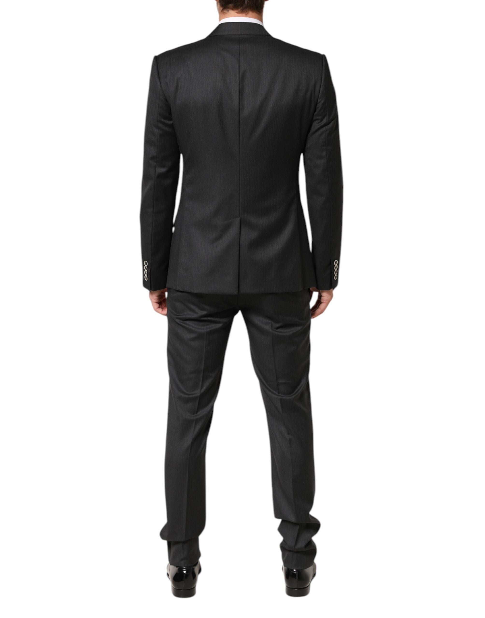 Black MARTINI 2 Buttons Suit 3 Piece Suit