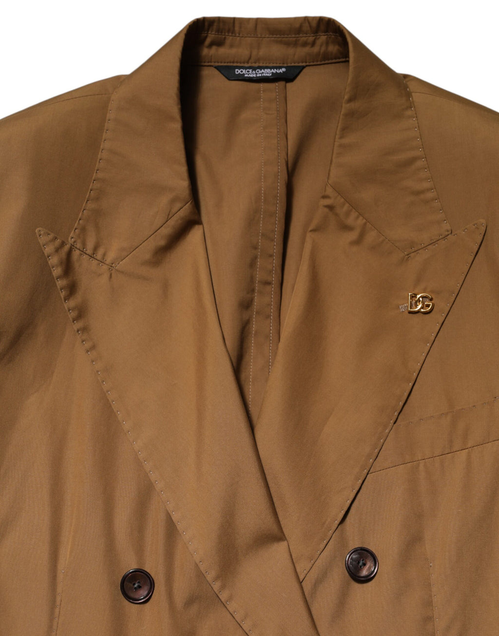 Brown TAORMINA Double-Breasted 2 Piece Suit