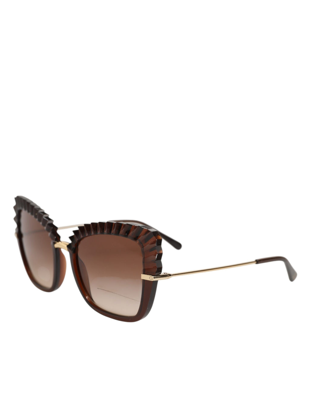DG6131 Plissé Brown Butterfly Square Shades Sunglasses