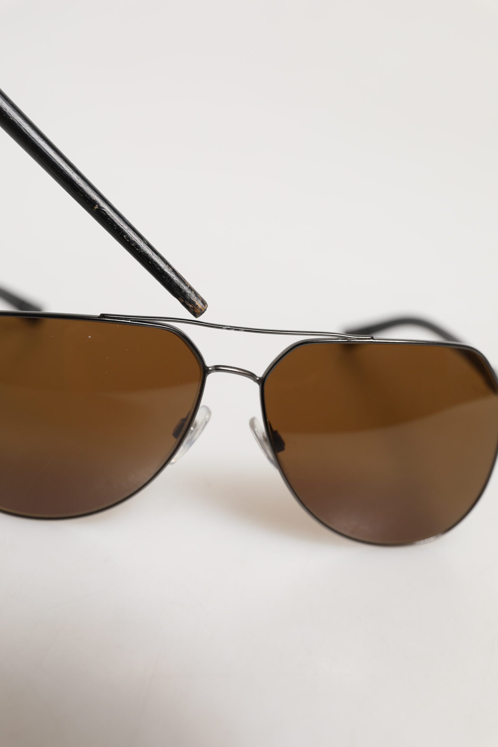 Black Steel Frame Basalto Collection Shades Sunglasses