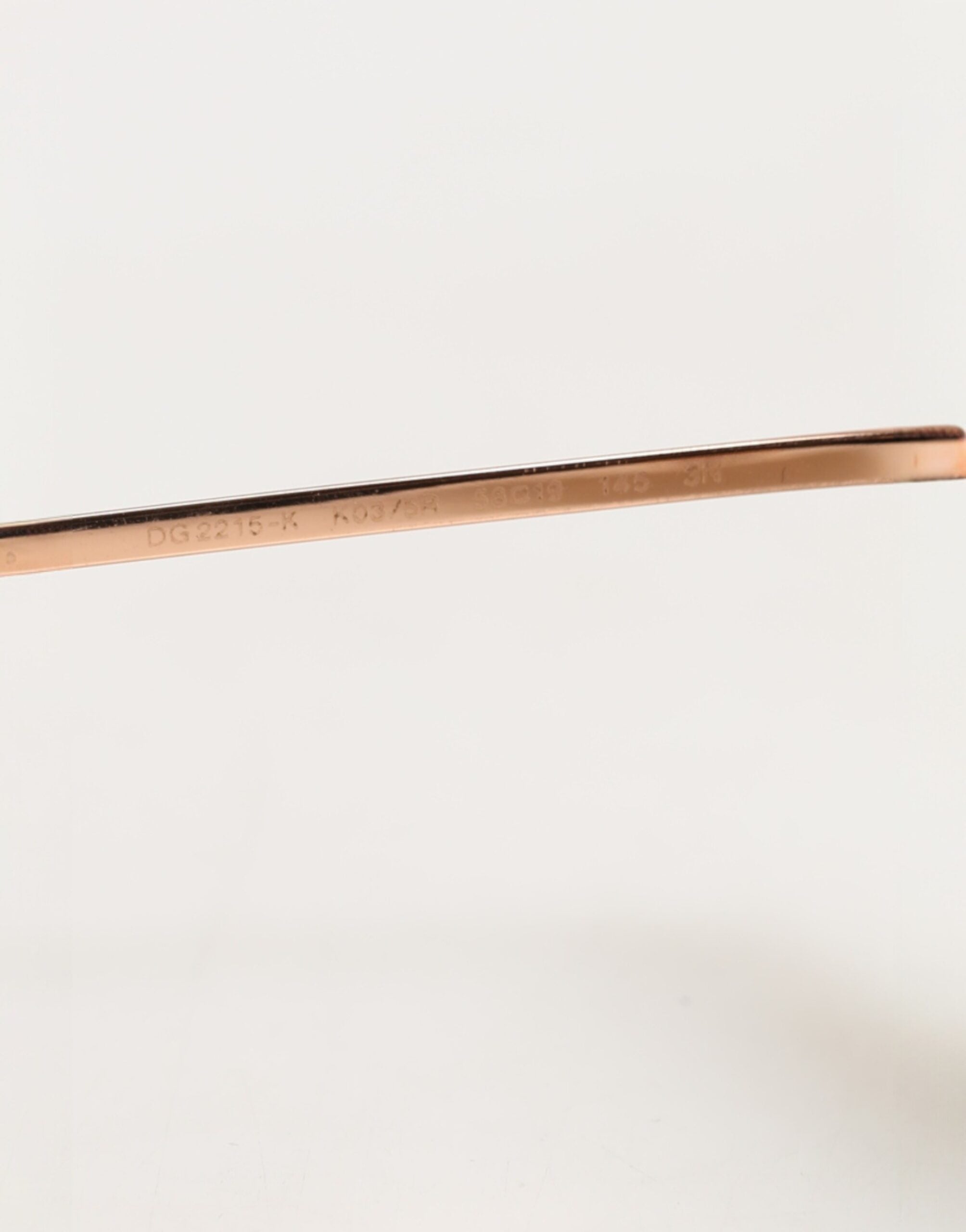 DG2215K Gold Metal Round Shades Eyewear Sunglasses