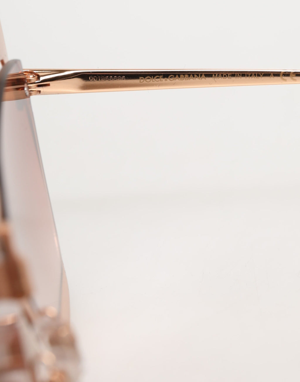 DG2224 Sand Rose Gold Cat Eye Irregular Frame Sunglasses