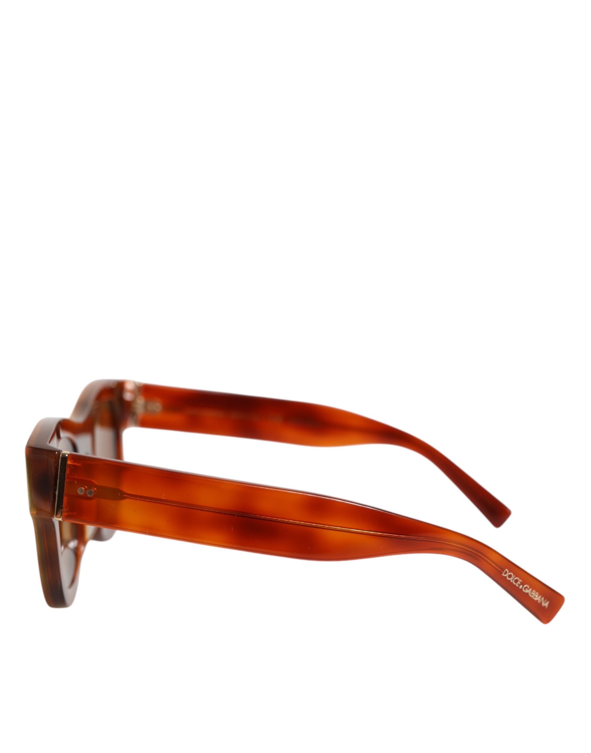 DG4391 Green Brown Acetate Square Frame Unisex Sunglasses