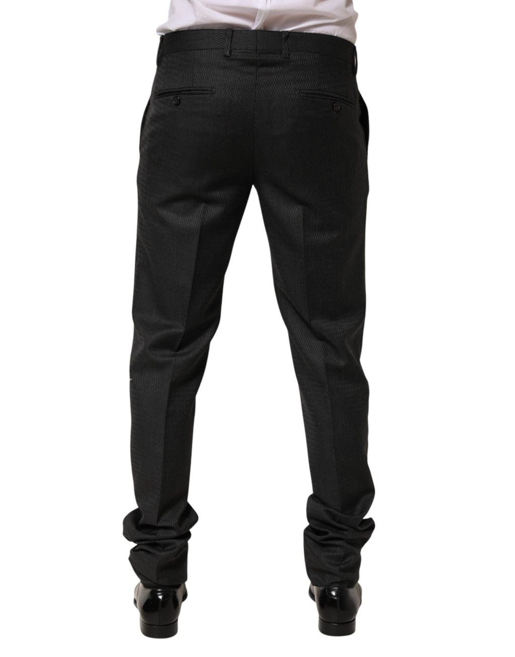 Black Wool Formal Dress Men Trouser Pants